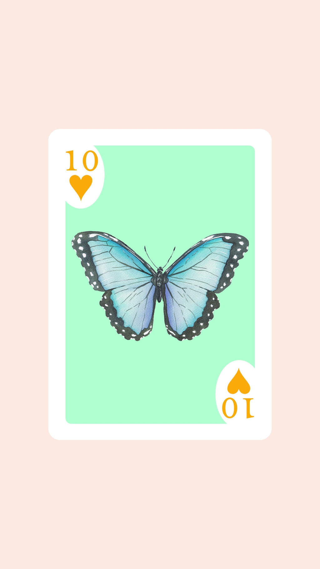 Double Deck of Butterfly Playing Cards with Acrylic Box