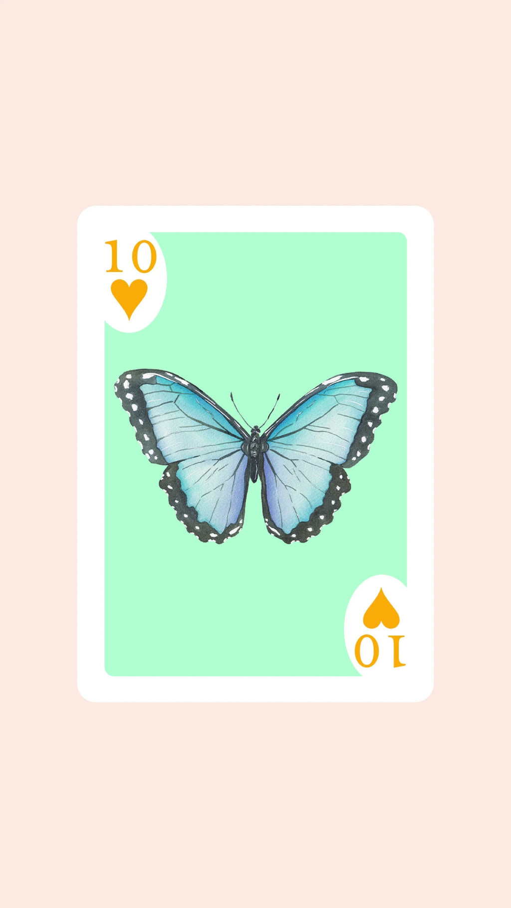 Butterfly Playing Cards with Acrylic Box