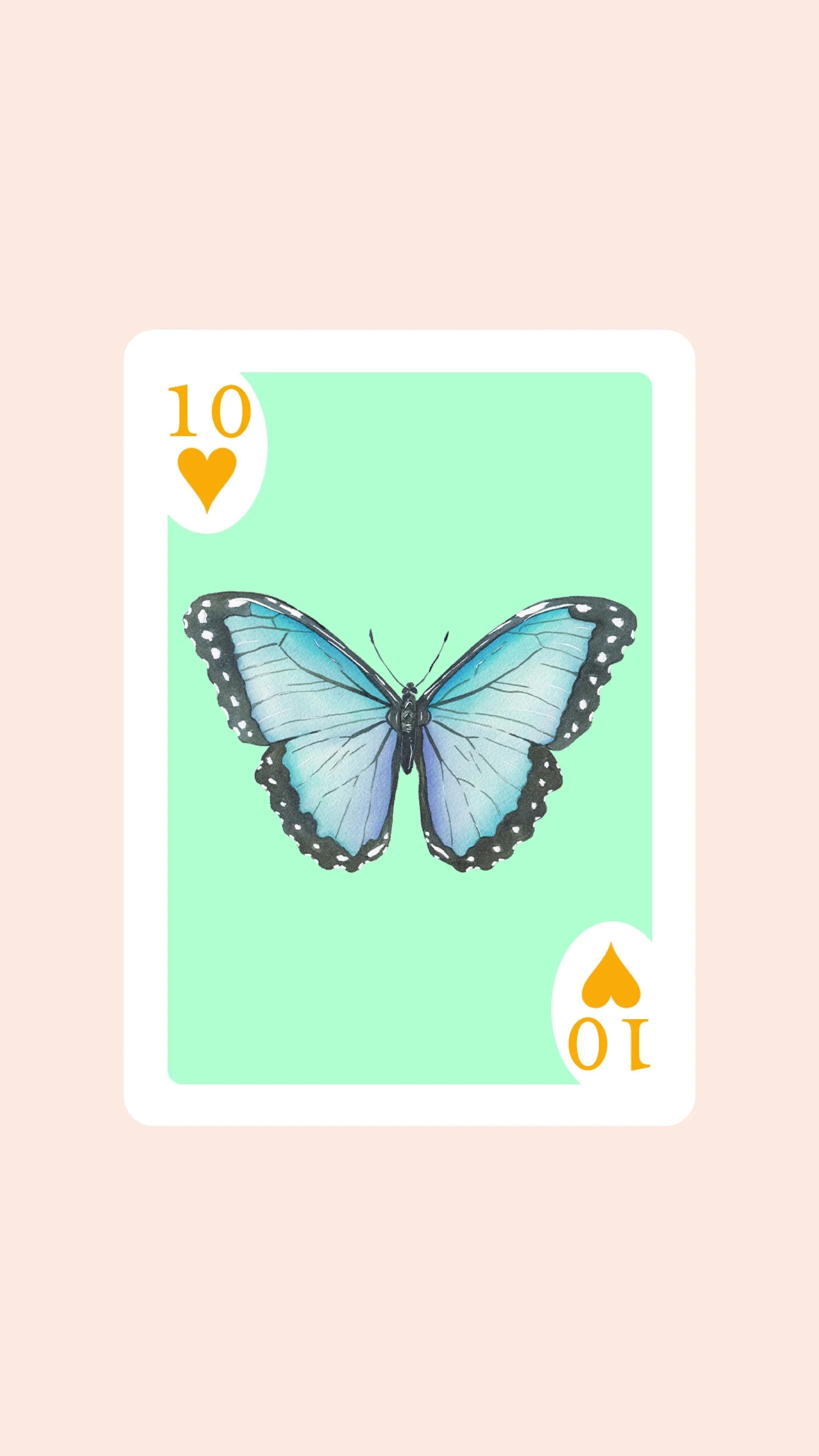 Butterfly Playing Cards with Acrylic Box