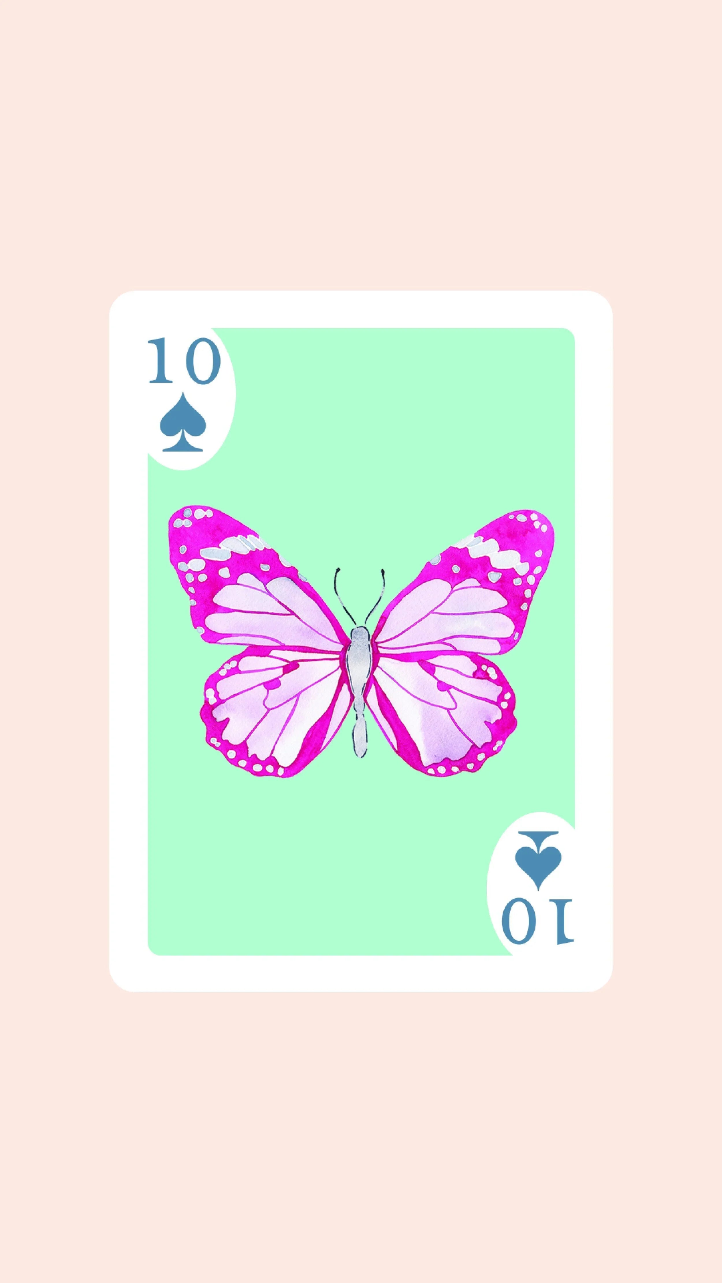 Butterfly Playing Cards with Acrylic Box