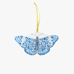 Blue Chinoiserie Butterfly Acrylic Ornament
