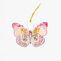 Pink and Green Butterfly Acrylic Ornament