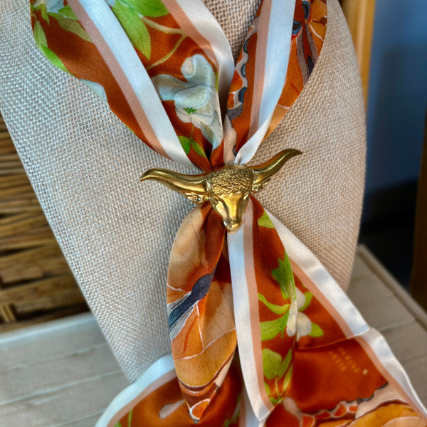 Longhorn - Brass Scarf Slide