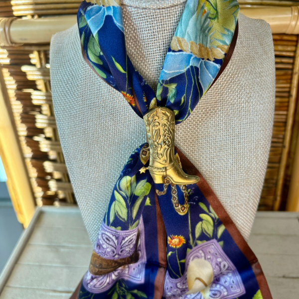 Boot - Brass Scarf Slide