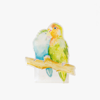 Lovebirds Acrylic Art Block Large