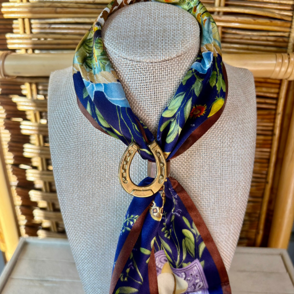Horseshoe - Brass Scarf Slide