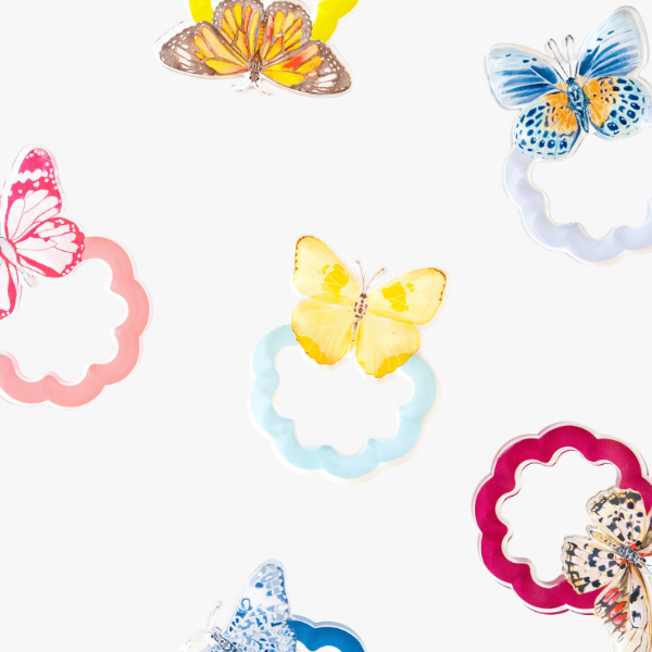Yellow Butterfly Napkin Ring
