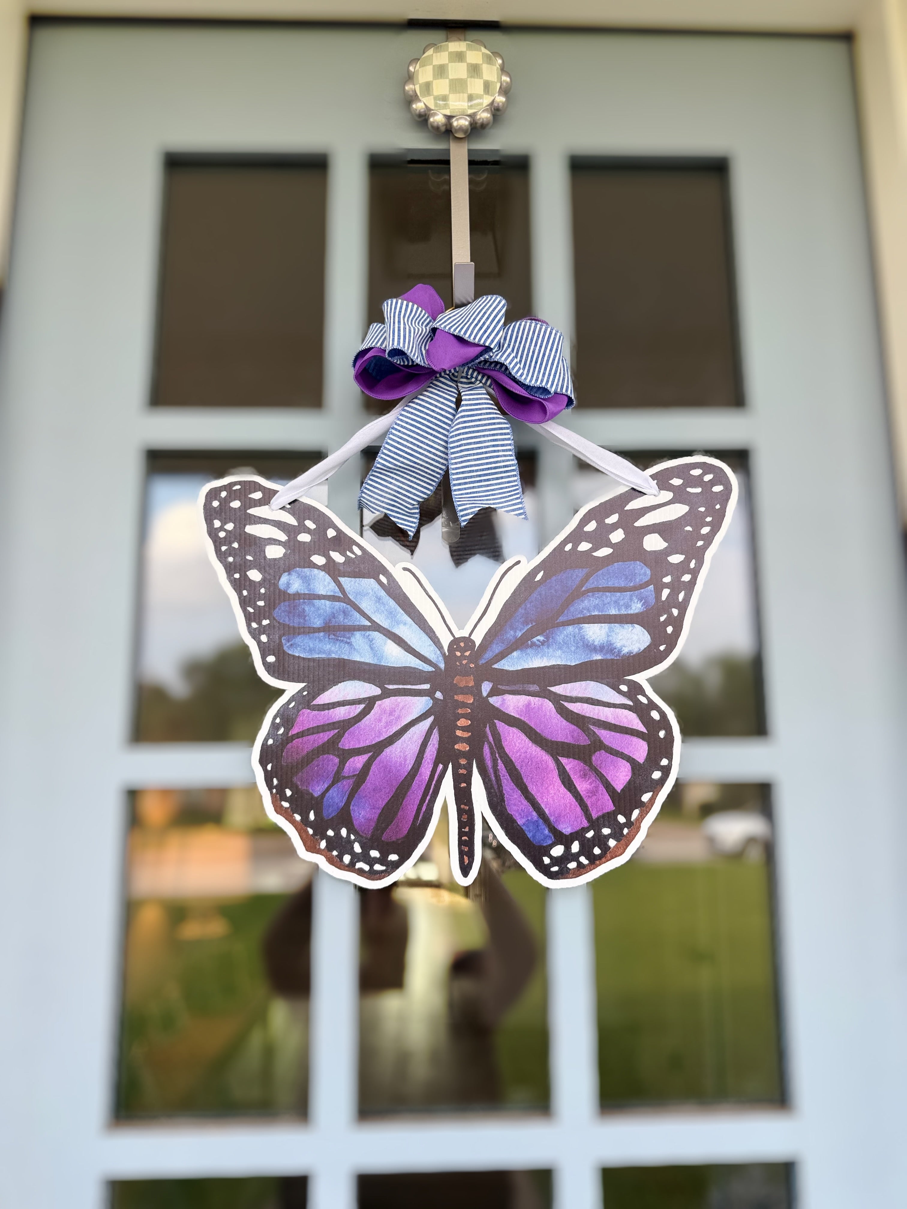 FPE x Catherine Cartie Purple Butterfly Door Hanger