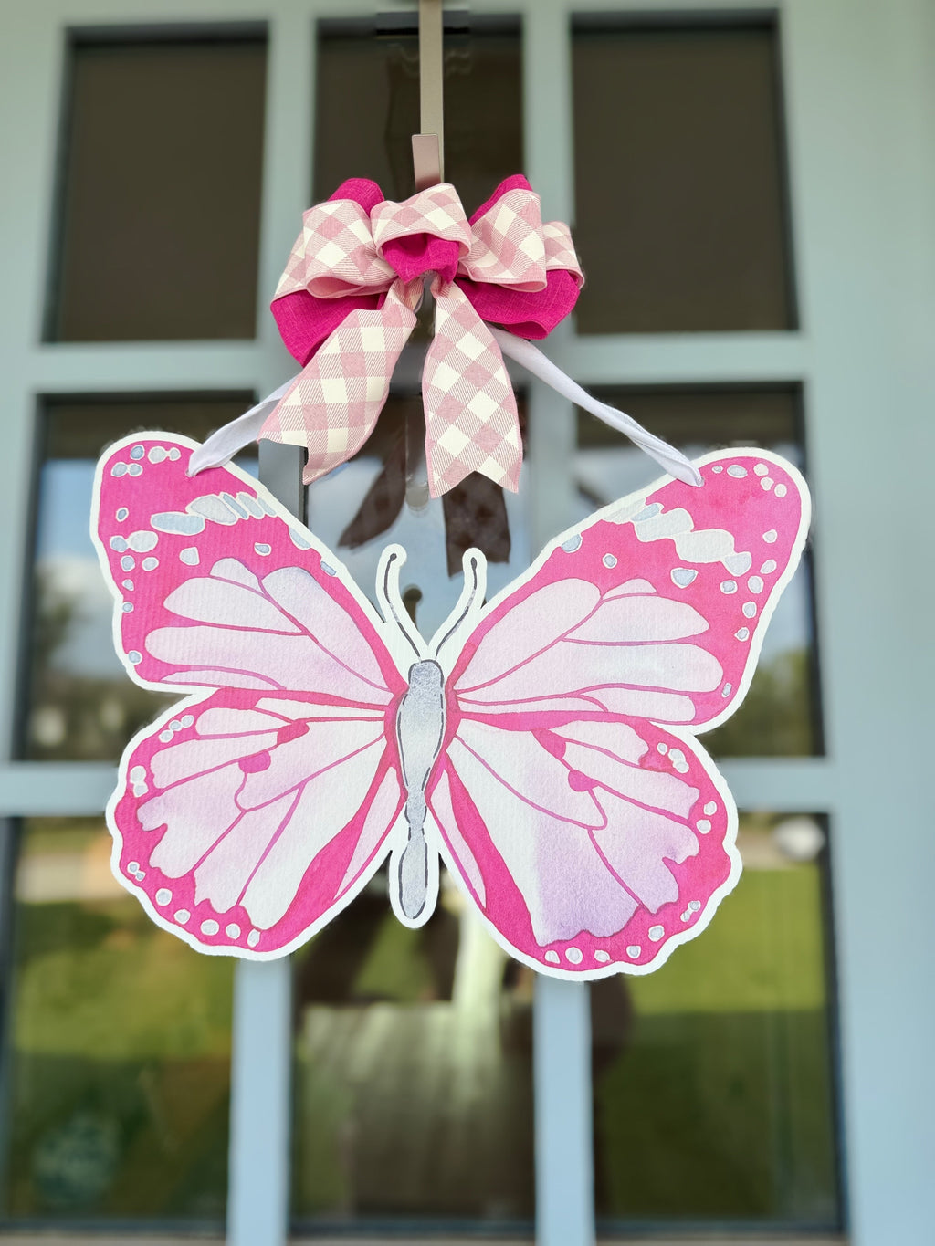 FPE x Catherine Cartie Pink Butterfly Door Hanger