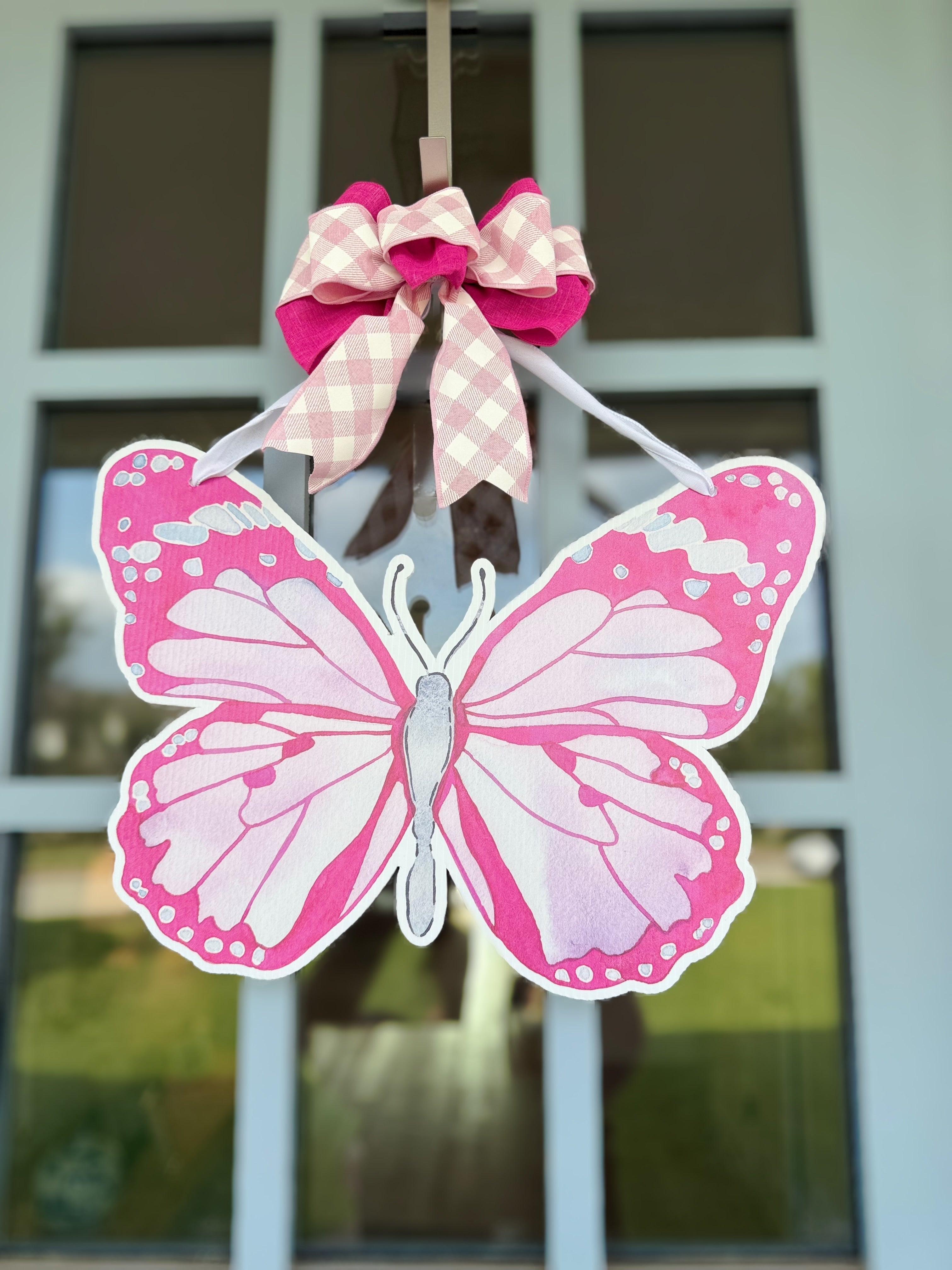 FPE x Catherine Cartie Pink Butterfly Door Hanger