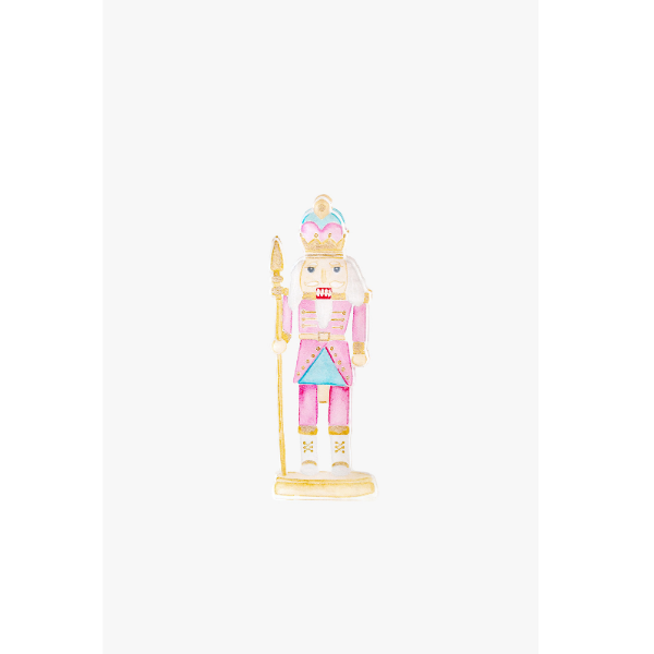 Pink Nutcracker Acrylic Art Block