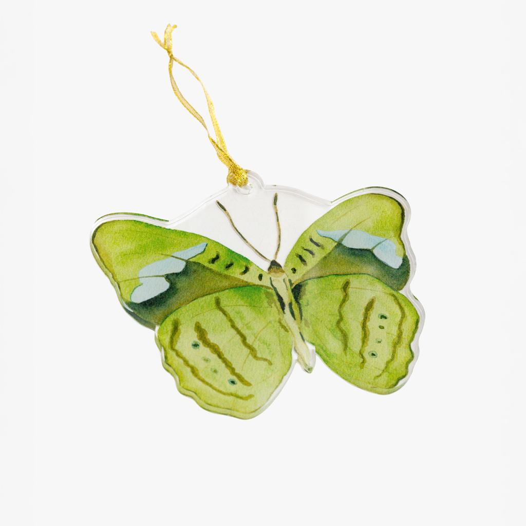 Green Butterfly Acrylic Ornament