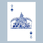 Nutcracker Toile Playing Cards with Acrylic Box