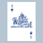 Nutcracker Toile Playing Cards with Acrylic Box
