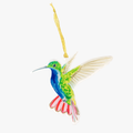 Blue and Green Hummingbird Acrylic Ornament