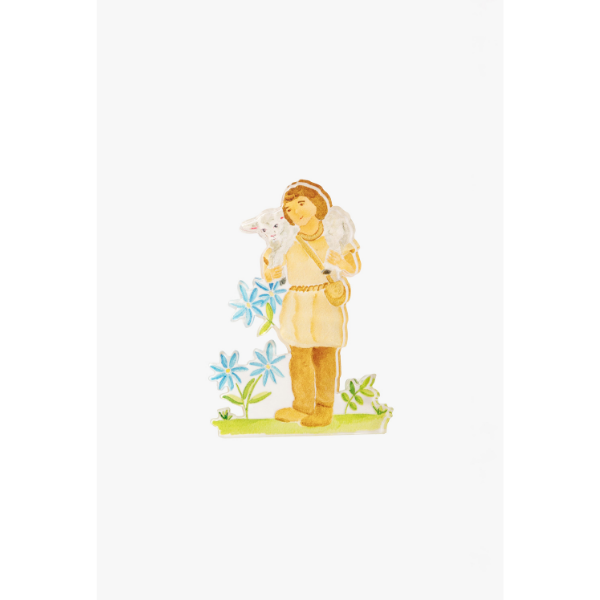 Acrylic Nativity Set - Angel, Sheep, & Shepherd