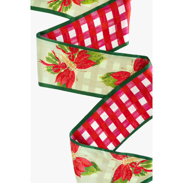 Christmas Silk Ribbon Scarf