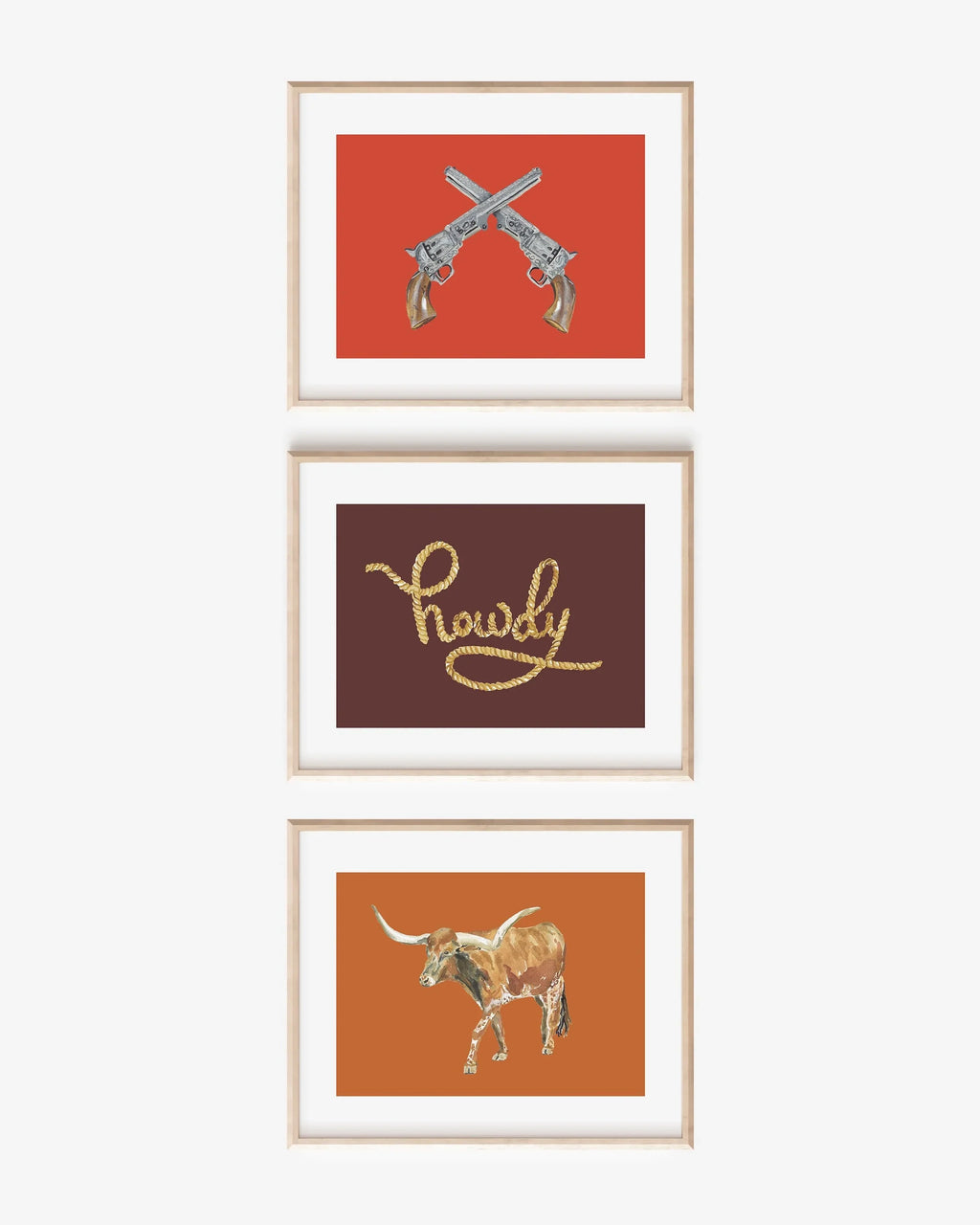 Howdy Colorful Art Print 5x7
