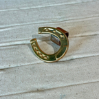 Horseshoe - Brass Scarf Slide
