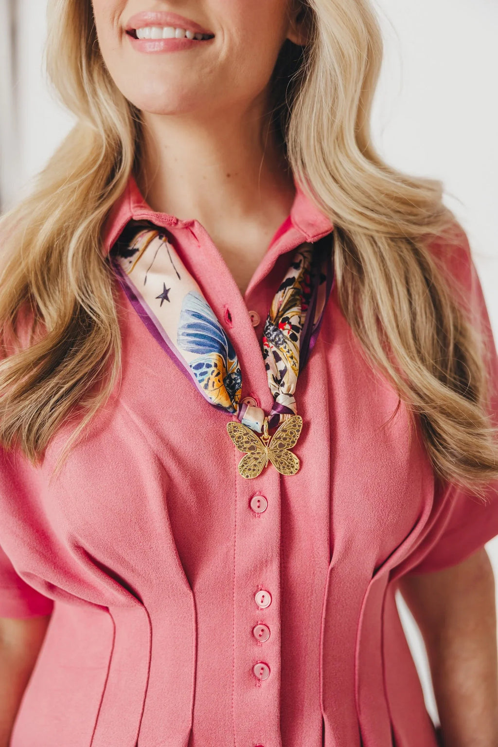 Butterfly Scarf Necklace Set