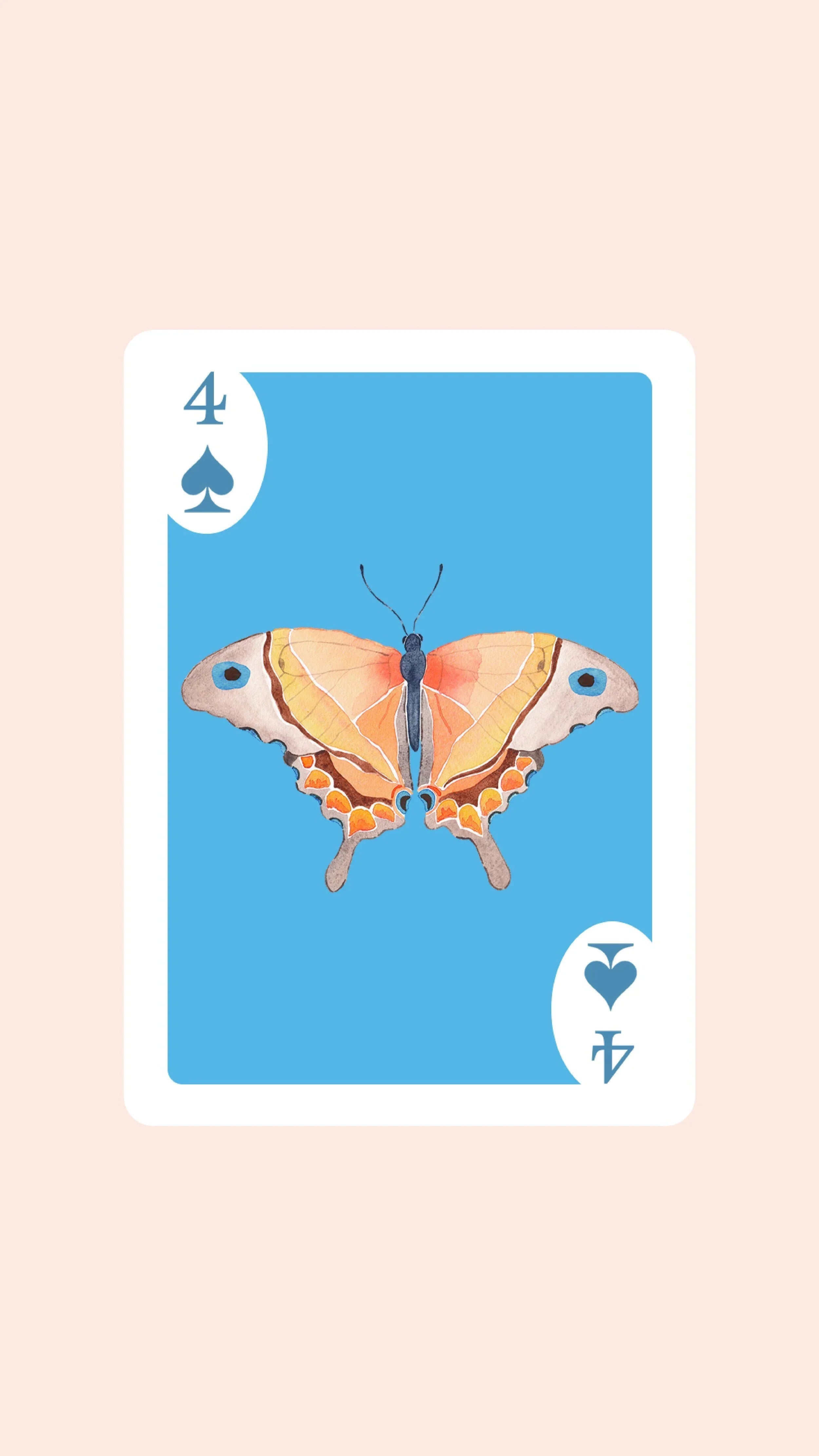 Butterfly Playing Cards with Acrylic Box