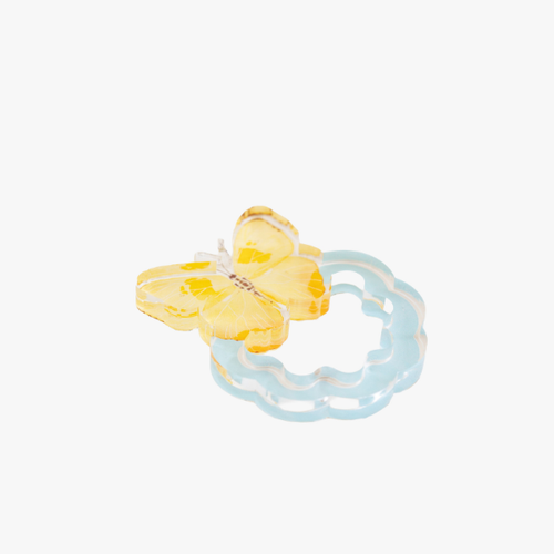 Yellow Butterfly Napkin Ring