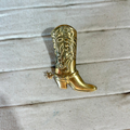 Boot - Brass Scarf Slide