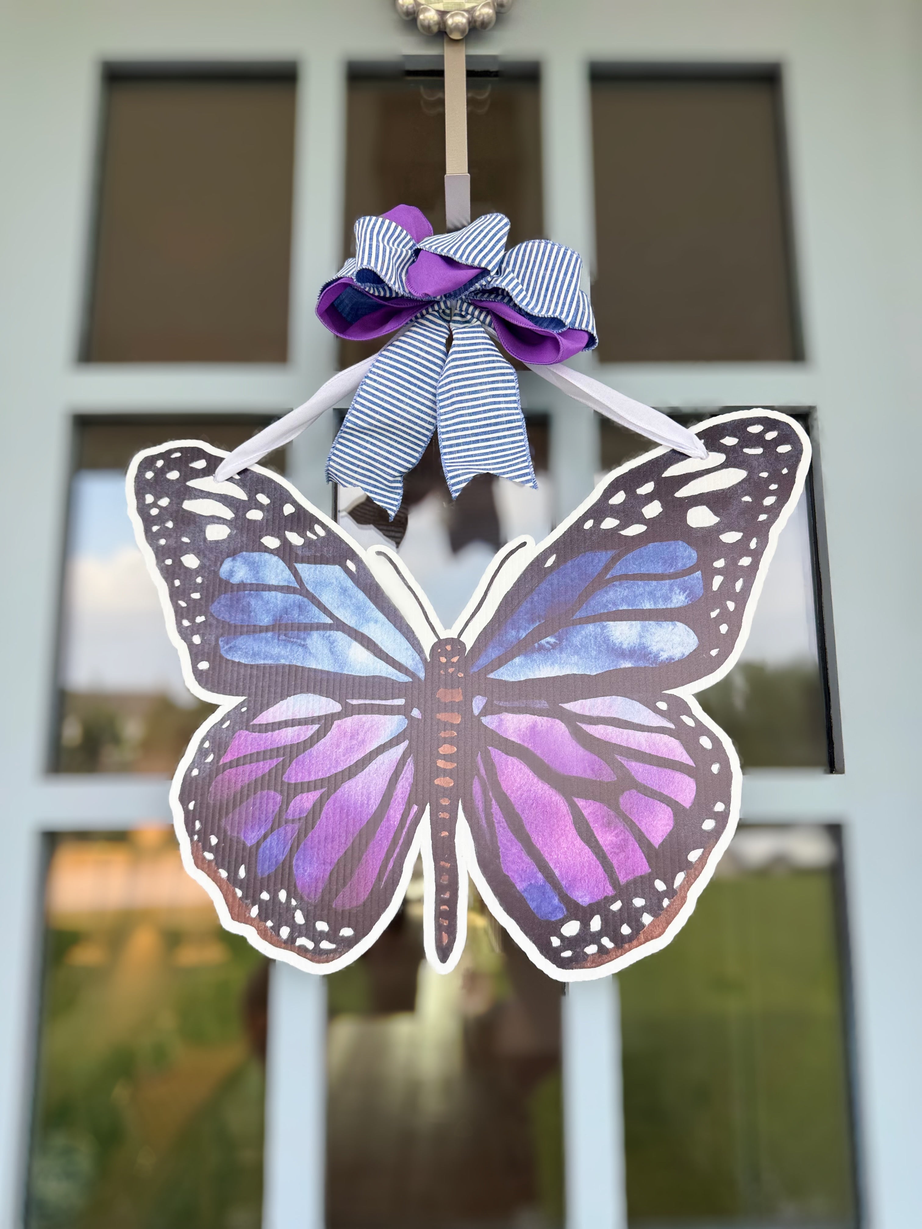 FPE x Catherine Cartie Purple Butterfly Door Hanger