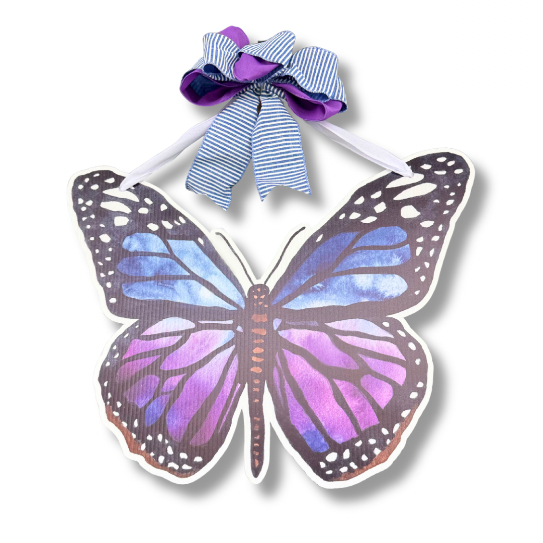 FPE x Catherine Cartie Purple Butterfly Door Hanger