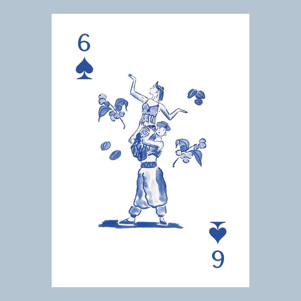 Nutcracker Toile Playing Cards with Acrylic Box
