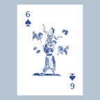 Nutcracker Toile Playing Cards with Acrylic Box