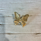 Small Butterfly - Brass Scarf Slide