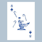 Nutcracker Toile Playing Cards with Acrylic Box