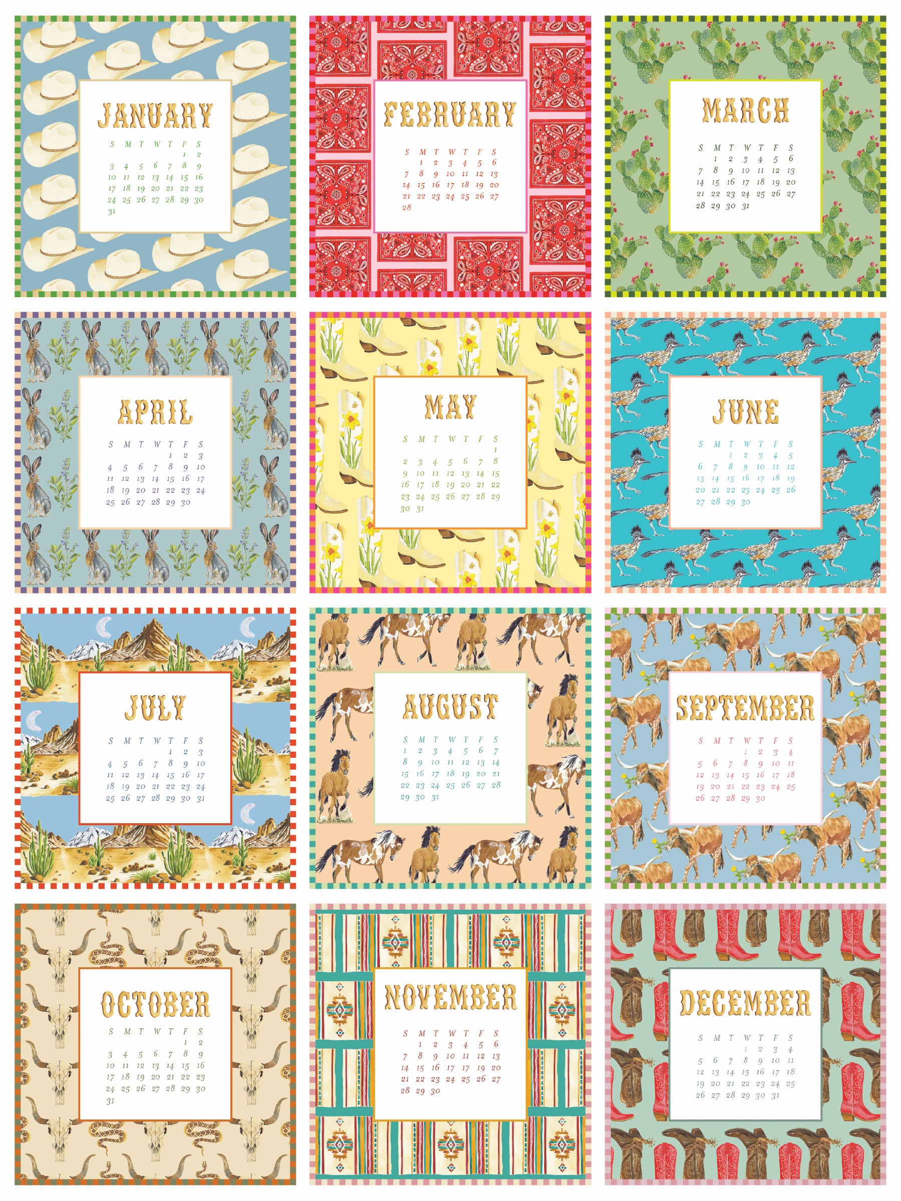 2027 Western Calendar