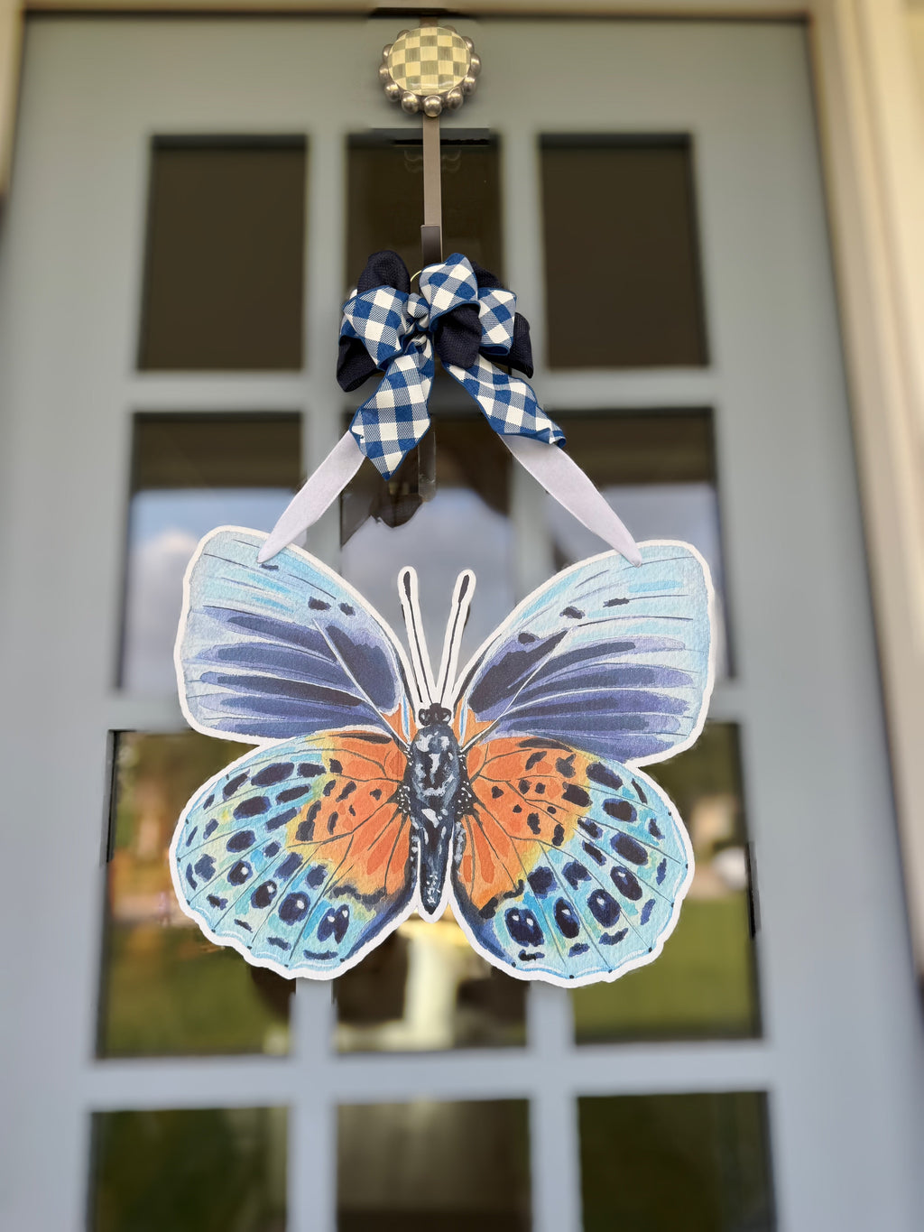 FPE x Catherine Cartie Autumn Blue Butterfly Door Hanger