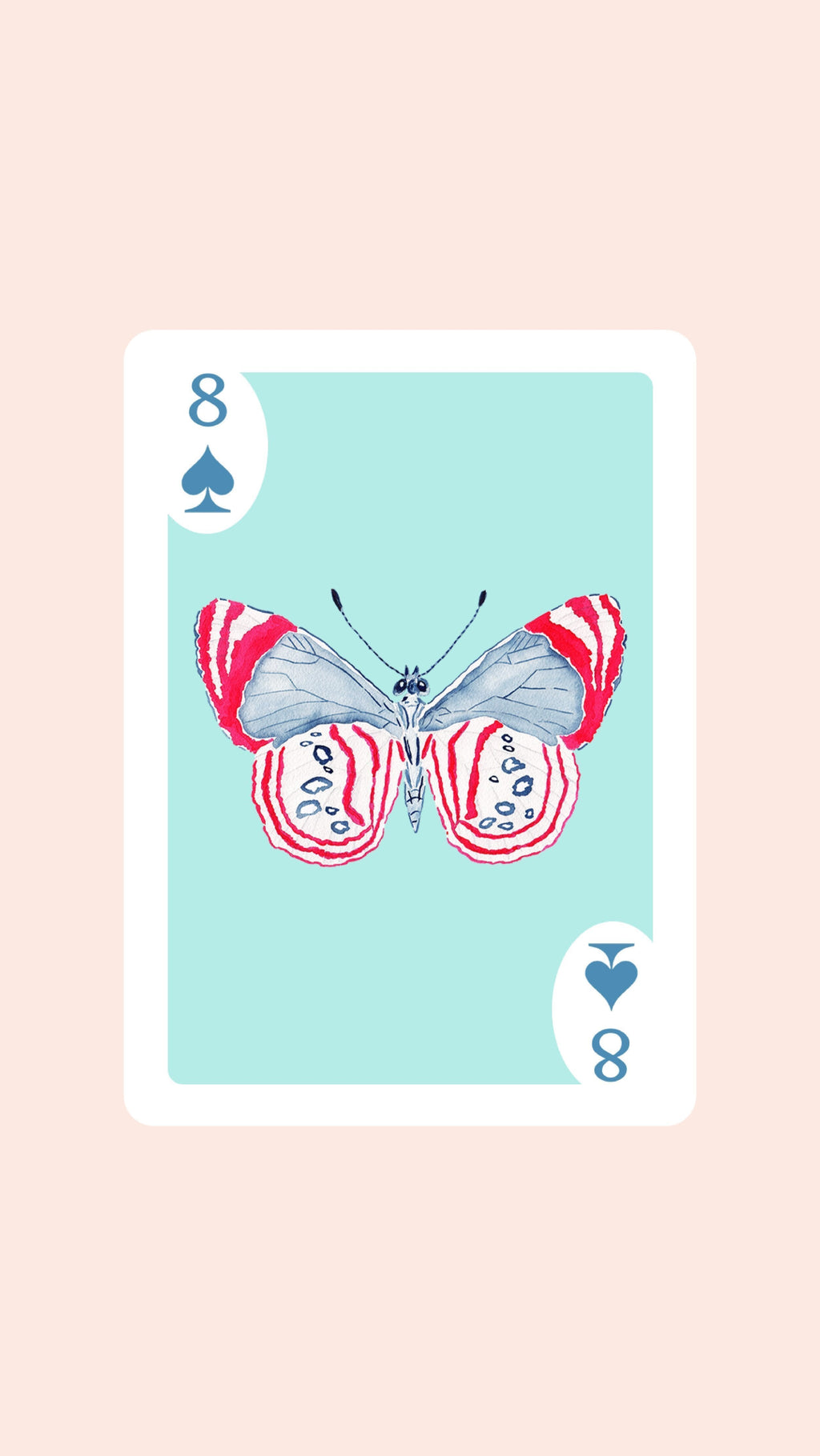 Double Deck of Butterfly Playing Cards with Acrylic Box