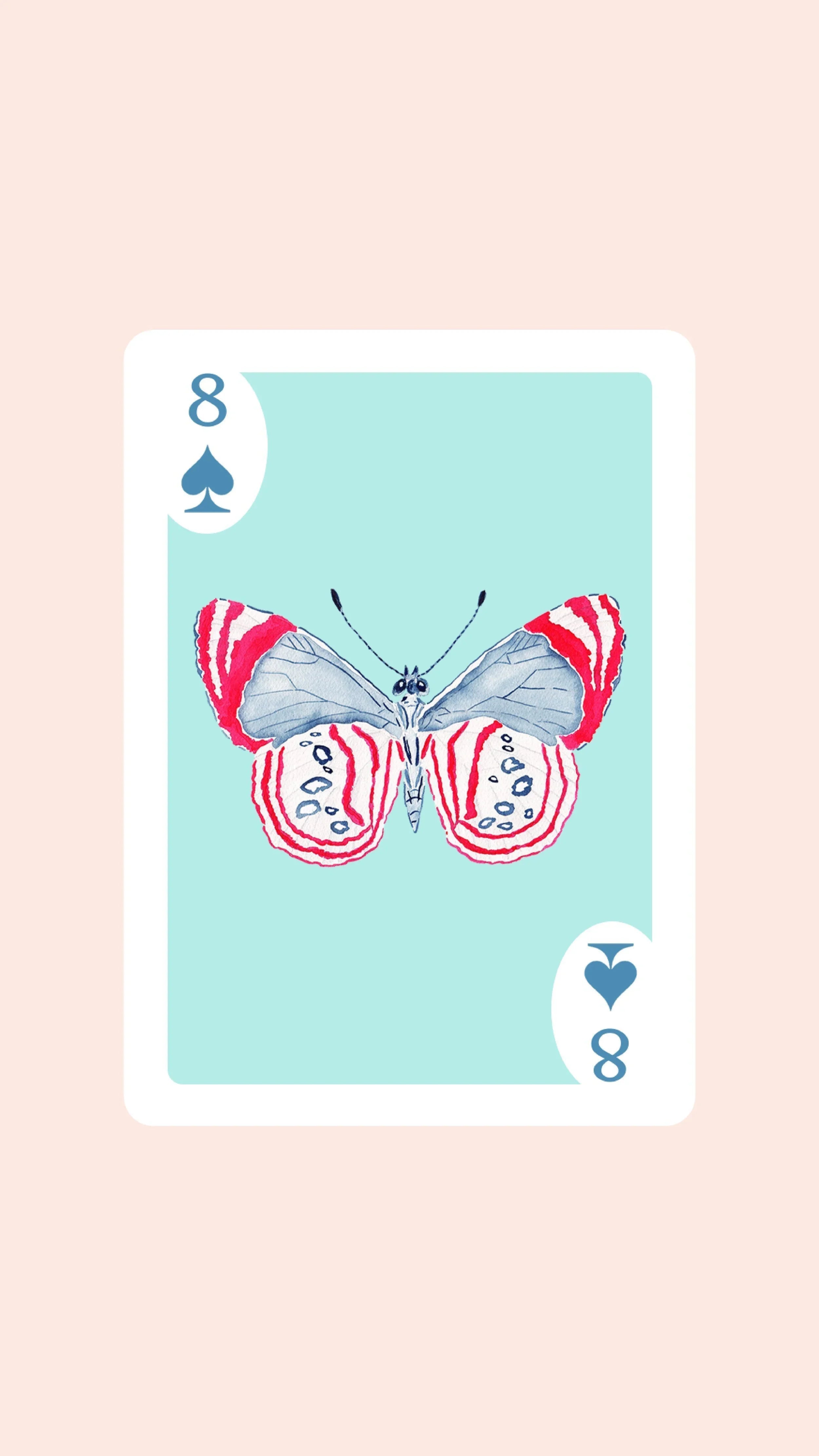 Butterfly Playing Cards with Acrylic Box