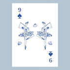 Nutcracker Toile Playing Cards with Acrylic Box