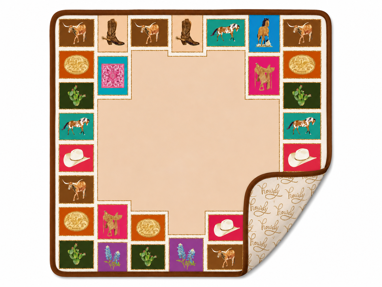 Out West Double-Sided Mahjong Mat (Preorder)
