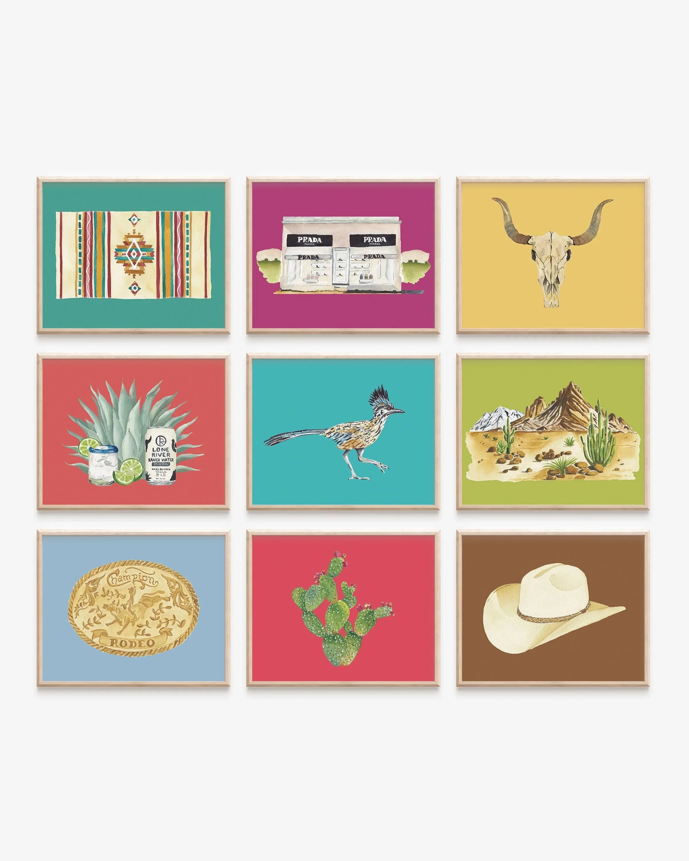 Ranch Water Colorful Art Print 5x7