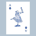Nutcracker Toile Playing Cards with Acrylic Box