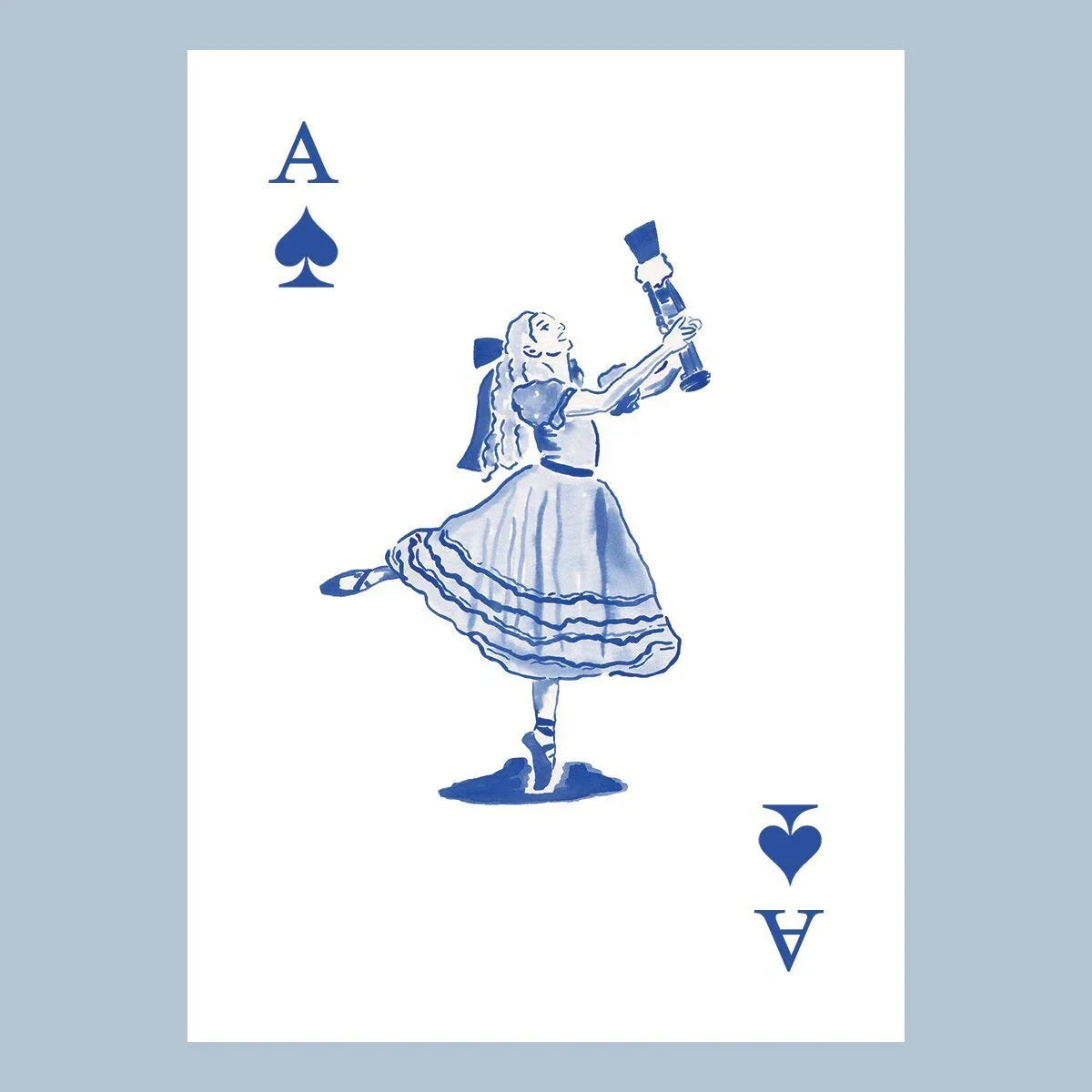 Nutcracker Toile Playing Cards with Acrylic Box