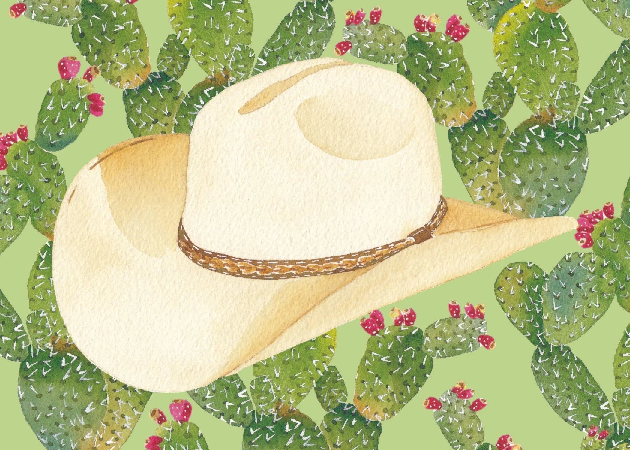 Stetson Cactus Acrylic Art Block