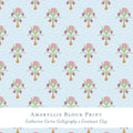 Gift Wrap - Amaryllis Block Print