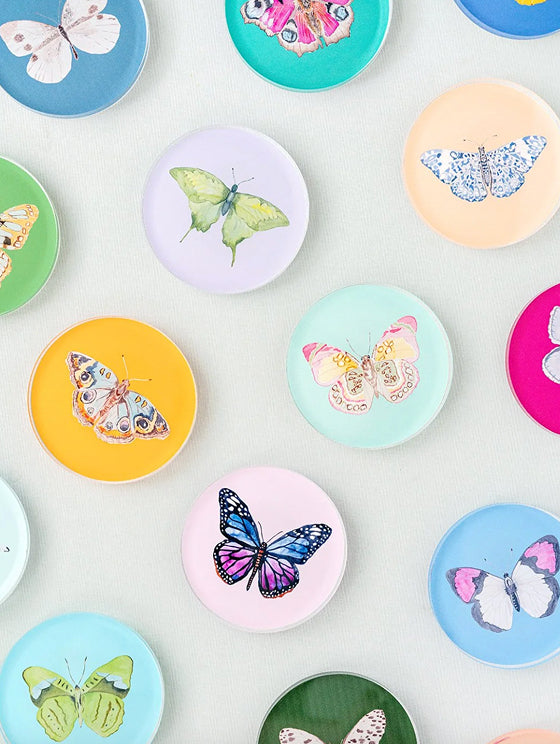 Acrylic Butterfly Coaster Set - Autumn