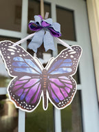 FPE x Catherine Cartie Purple Butterfly Door Hanger