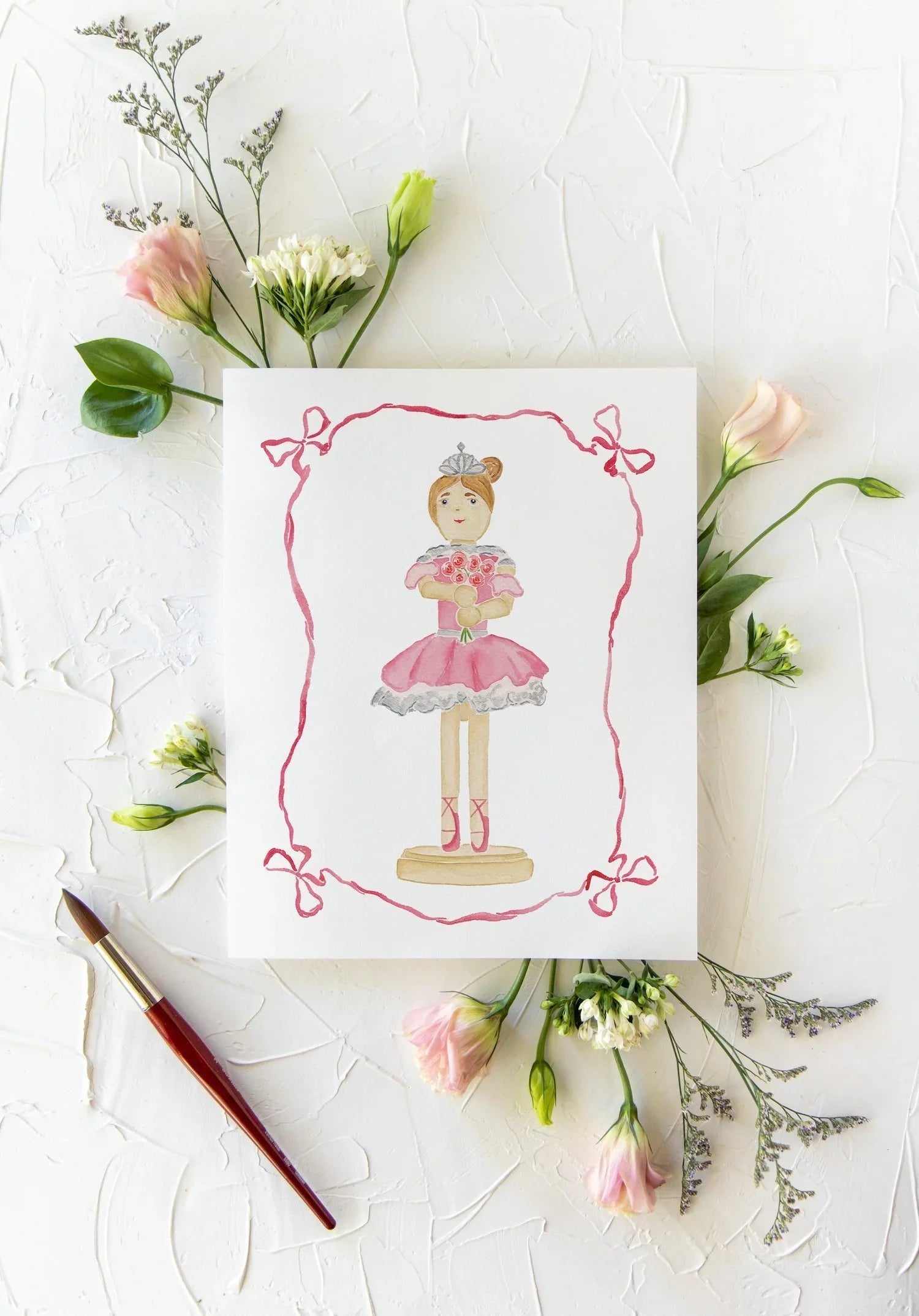 Pastel Nutcracker Art Prints 8x10
