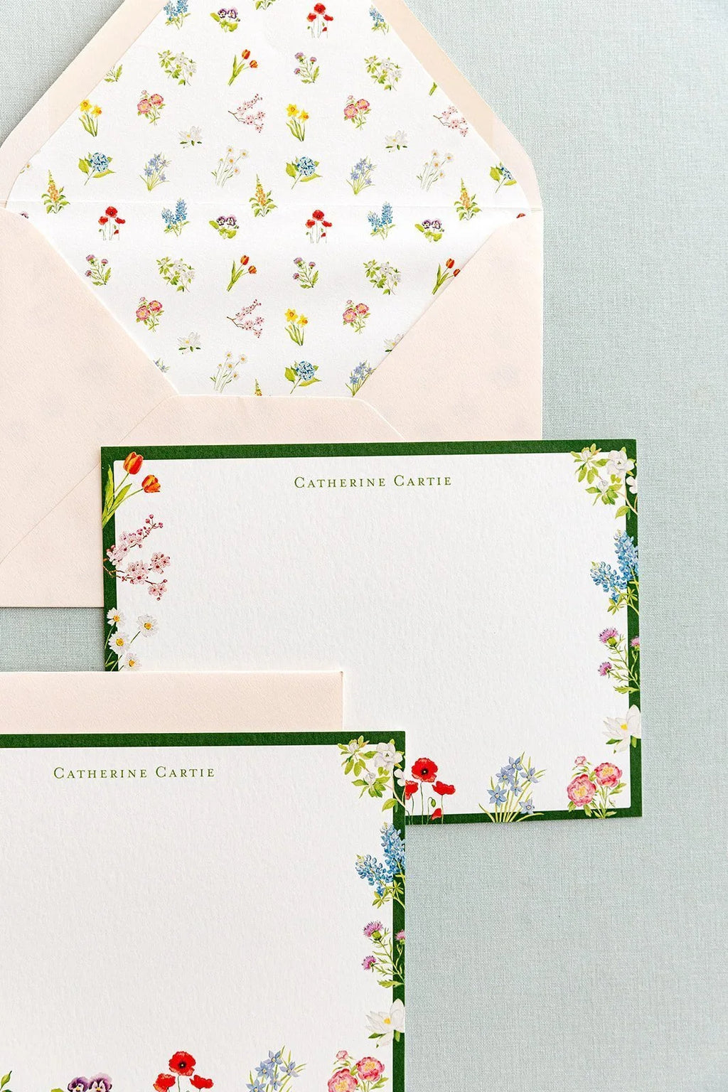 Personalized Botanical Notecards