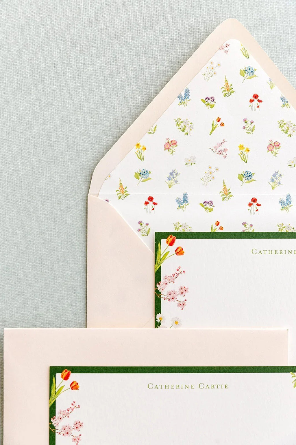 Personalized Botanical Notecards