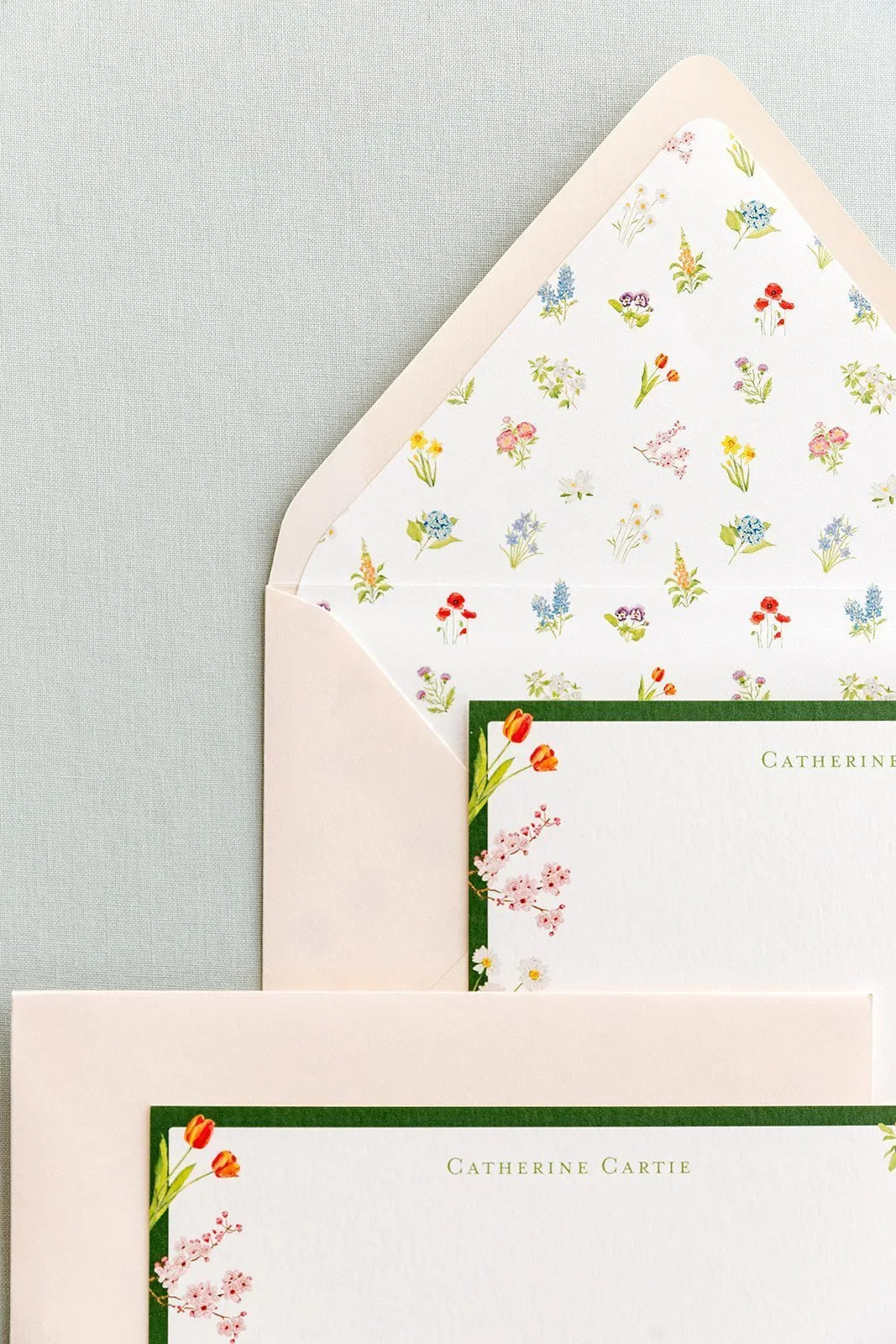 Personalized Botanical Notecards